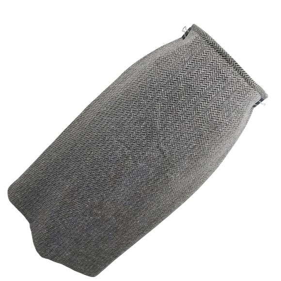 TALBOTS! BLACK & WHITE SILK/CASHMERE/WOOL HERRINGBONE PENCIL STYLE SKIRT! SZ 6 - Picture 10 of 10